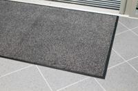 lm010604 Coba Europe COBAwash, Entrance Mat, Straight Set, Indoor Use, Black/Steel, 0.85m 1.2m 8mm