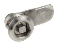 341-0242 Steinbach & Vollman Stainless Steel Square Lock, 13mm Panel-to-Tongue, 20.2 x 20.2mm Cutout, Key Unlock