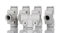 kq2t08-00a SMC KQ2 Pneumatic Tee Tube-to-Tube Adapter, Push In 8 mm x Push In 8 mm x Push In 8 mm