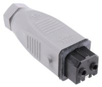 930621106-stak-2 Hirschmann, ST IP54 Grey Cable Mount 2 + PE Industrial Power Socket, Rated At 16A, 250 V