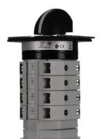 265-7687 RS PRO, 4P 3 Position 60° Changeover Cam Switch, 690V ac, 80A, Knob Actuator