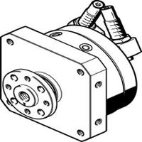 dsm-16-270-cc-fw-a-b Festo DSM Series 10 bar Double Action Pneumatic Rotary Actuator, 246° Rotary Angle, 16mm Bore