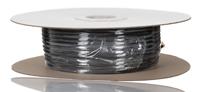 251-0827 RS PRO Expandable Braided PET Black Cable Sleeve, 5mm Diameter, 100m Length