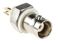 b6651b1-nnyl3g-50 Amphenol RF, Jack Panel Mount BNC Connector, 50Ω, Solder Termination, Straight Body