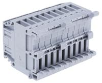 1sna115412r0000 Entrelec Distribution Block, 10 Way, 4mm², 32A, 800 V, Grey