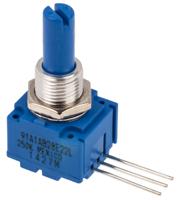 91a1a-b28-e22l Bourns 91 250kΩ Rotary Potentiometer 1-Gang Panel Mount, 91A1A-B28-E22L
