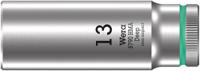 05004504001 Wera 1/4 in Drive 50mm Deep Socket, 6 point, 117 mm Overall Length