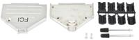 8655mh3702bklf Amphenol Communications Solutions 8655MH Series Die Cast Zinc D Sub Backshell, 37 Way, Strain Relief