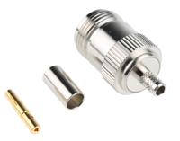 n6121a1-nt3g-1-50 Amphenol RF, Jack Cable Mount N Connector, 50Ω, Crimp Termination, Straight Body
