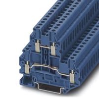 3044649 Phoenix Contact UTTB 2.5 BU Series Blue Double Level Terminal Block, 0.14 → 4mm², Double-Level, Screw Termination