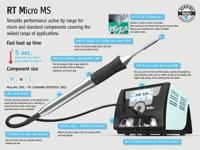t0052923499 Weller Electric Micro Soldering Iron Set, 12V, 40W, for use with WX Stations