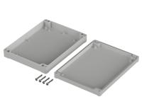 63232200-et-232-f Bopla Euromas II Series Light Grey ABS Enclosure, IP65, Light Grey Lid, 200 x 150 x 37mm
