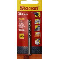 kbar030 Starrett KBAR Series HSS Twist Drill Bit, 3mm Diameter, 61 mm Overall