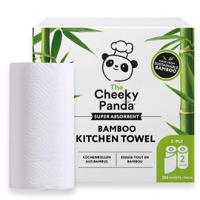 pfkitchrl2x5 The Cheeky Panda Ltd PFKITCHRL2X5 Rolled White Cleaning Roll, 222 x 222mm, 2-Ply