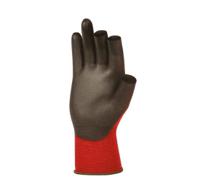 sky71 Skytec Tricolore RangeTM Black, Red Nylon Nylon Work Gloves, Size 9, Polyurethane Coating
