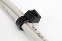 233-493 RS PRO Cable Tie, 380mm x 7.6 mm, Black Nylon, Pk-100