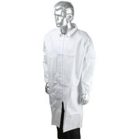 829-5231 RS PRO White Unisex Visitor Coat, L