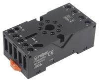 gzp8-black Relpol 8 Pin 300V ac DIN Rail Relay Socket, for use with R15 Relay