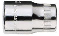 6700sz-716 Bahco 1/4 in Drive 7/16in Standard Socket, 6 point, 24.7 mm Overall Length