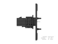2325103-7 TE Connectivity, 2325103 Header Socket Black Board Mount 2 Way, Solder, Through Hole Termination