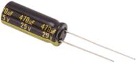 eeufm1e471l Panasonic 470μF Aluminium Electrolytic Capacitor 25V dc, Radial, Through Hole - EEUFM1E471L