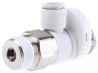 as3201fs-03-08s SMC AS Series Threaded Speed Controller, R 3/8 Male Inlet Port x 8mm Tube Outlet Port