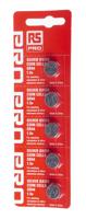 593-423 RS PRO SR44 Button Batteries, 1.55V, 11.6mm Diameter, 5 Pack