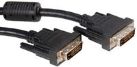 11045525-25 Roline, Male DVI-D Dual Link to Male DVI-D Dual Link Cable, 2mBlack sheath