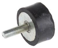 171-2599 RS PRO M6 Anti Vibration Mount, Male to Female Bobbin with 83.16kg Compression Load