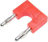208-0237 RS PRO Red Male Banana Plug, 32A, 30V, Nickel Plating