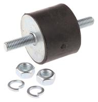 4030vv23-50 FIBET M8 Anti Vibration Mount, Male to Male Bobbin with 109.8kg Compression Load