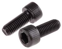 468-0290 RS PRO Black, Self-Colour Steel Hex Socket Cap Screw, DIN 912, M10 x 25mm