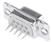 de09s364tlf Amphenol Communications Solutions D 9 Way Through Hole D-sub Connector Socket, 2.74mm Pitch