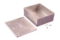 1590x Hammond 1590 Series Clear Die Cast Aluminium Alloy Enclosure, IP54, 145 x 121 x 56mm