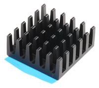 750-0885 RS PRO Heatsink, Universal Rectangular Alu, 24.5K/W, 21 x 21 x 9mm, Adhesive Foil