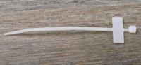 390-274 RS PRO Cable Tie, 100mm x 2.5 mm, White Nylon, Pk-100