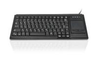 kyb500-k82b-15cy Ceratech KYB500-K82B-15CY Wired USB Touchpad Keyboard, QWERTY (Cyrillic), Black