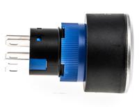 175-8298 RS PRO Illuminated Push Button Switch, Momentary, Panel Mount, 22.2mm Cutout, SPDT, Red LED, 250V ac, IP65