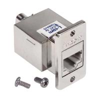 ecf110c5e-s L-Com ECF Series Ethernet Connector, Flange Mount, Cat6a Straight 1 Port 1 -Way