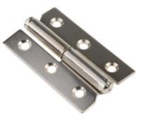 14-7-3394 Pinet Steel Butt Hinge with a Lift-off Pin, Screw Fixing, 50mm x 30mm x 1.2mm