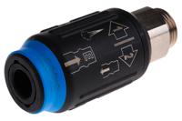 9401e07-21 Legris Reinforced Polymer Male Pneumatic Quick Connect Coupling, G 1/2 Male Threaded