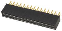 ssq-115-01-g-d Samtec SSQ Series Straight Through Hole Mount PCB Socket, 30-Contact, 2-Row, 2.54mm Pitch, Solder Termination