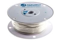 391245-wh005 Alpha Wire Hook-up Wire Silicone Series White 3.3 mm² Hook Up Wire, 12 AWG, 65/0.25 mm, 30m, Silicone Rubber