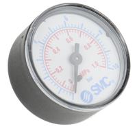 k8-16-40 SMC G 1/8 Analogue Pressure Gauge 16bar Back Entry 40mm Outside Diameter