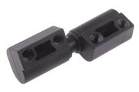 110-4572 RS PRO Thermoplastic Barrel Hinge with a Lift-off Pin, Screw Fixing, 62mm x 22mm x 17mm