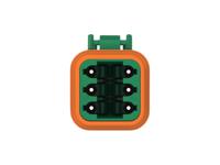 dt06-6s-tn03 TE Connectivity, DT06-6S Automotive Connector Socket Green Cable 6 Way, Cable Termination DT06-6S-TN03