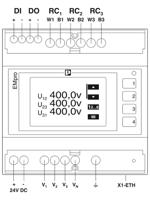 1127058 Phoenix Contact EEM-MA371-24DC LCD Digital Panel Multi-Function Meter for AC Sine, Current, Power