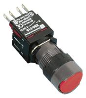 xb6ae4b2b Schneider Electric Harmony XB6 Series Illuminated Push Button, Panel Mount, 16mm Cutout, SPST, IP65