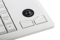 g84-4400lubgb-0 Cherry Wired USB Compact Trackball Keyboard, QWERTY (UK), Grey