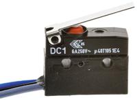 dc1c-c3lc ZF Lever Micro Switch, Through Hole Terminal, 6 A @ 250 V ac, SPDT, IP6K7